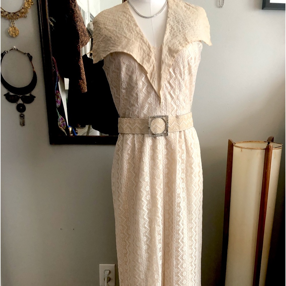 Vintage 70a Harmay lace wedding dress